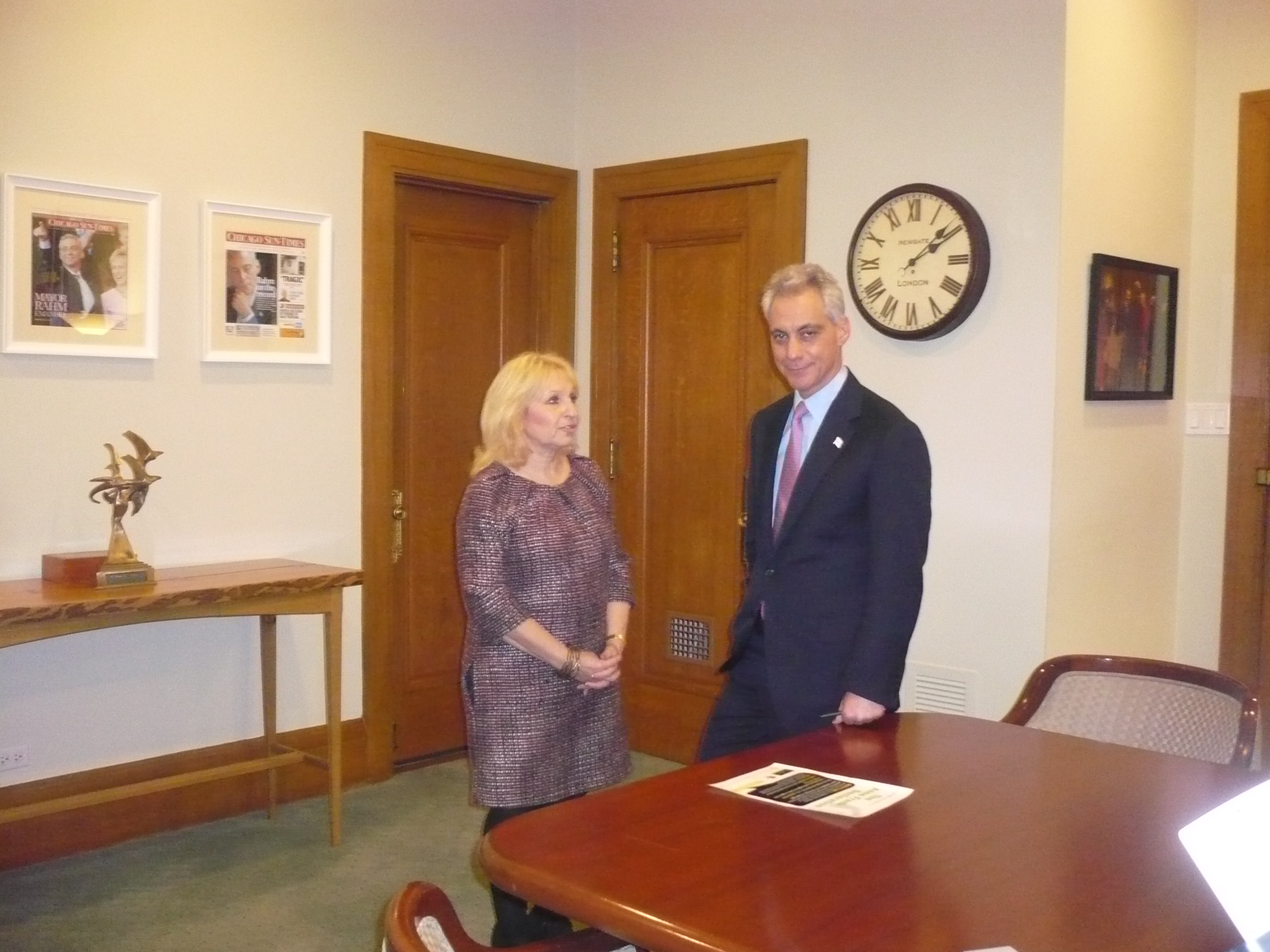 With Chicago Mayor Rahm Emanuel