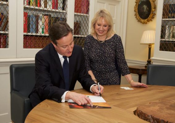 With Prime Minister David Cameron