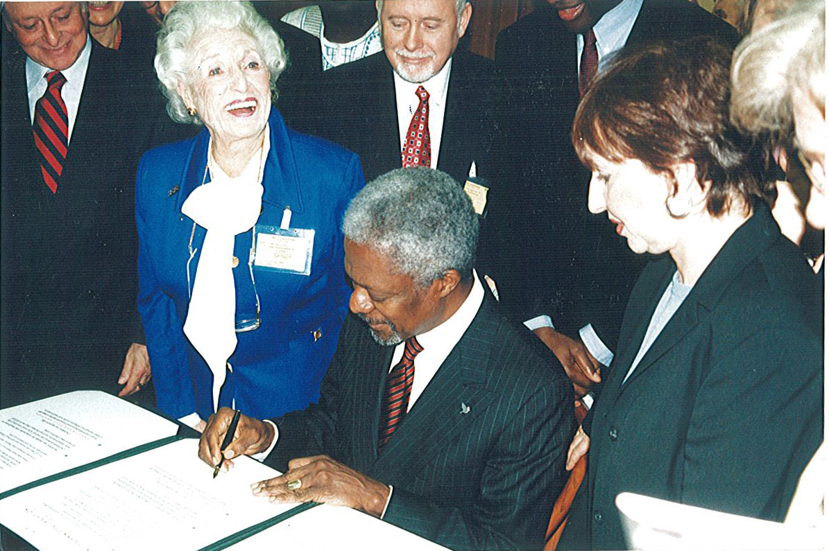 With Kofi Annan